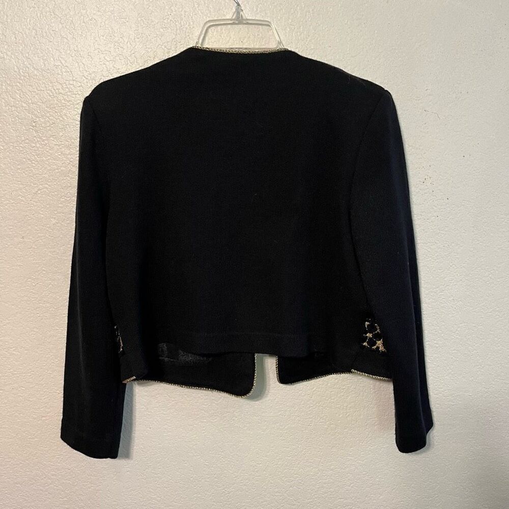 Women's Jeffrey & Dara By Linda Hutley Vintage 80's Cropped Jacket Sz 8 - Picture 9 of 10